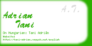 adrian tani business card