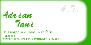 adrian tani business card